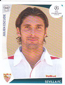 Julien Escude Sevilla FC samolepka UEFA Champions League 2009/10 #417